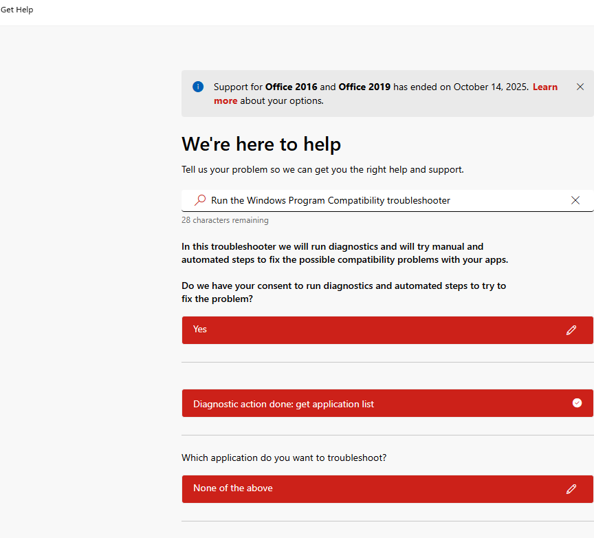 先选`Yes`打开应用选择列表选择最后的`None of above`翻页